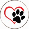 BM018 - Paw Print Heart