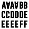  Alphabet schwarz (ID4EUROBLK)