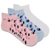 23E028-3 - Abstract Animal 3Pk, pink, blau, weiss