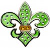 CL006-02 Fleur  de Lis green