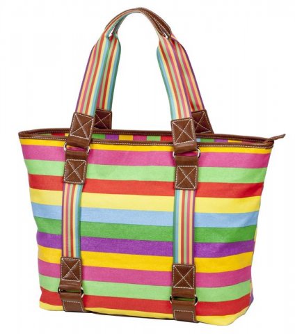 SL11423 East West Shopper - Canvas Stripe